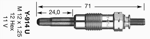 kaitinimo žvakė - 2643 NGK